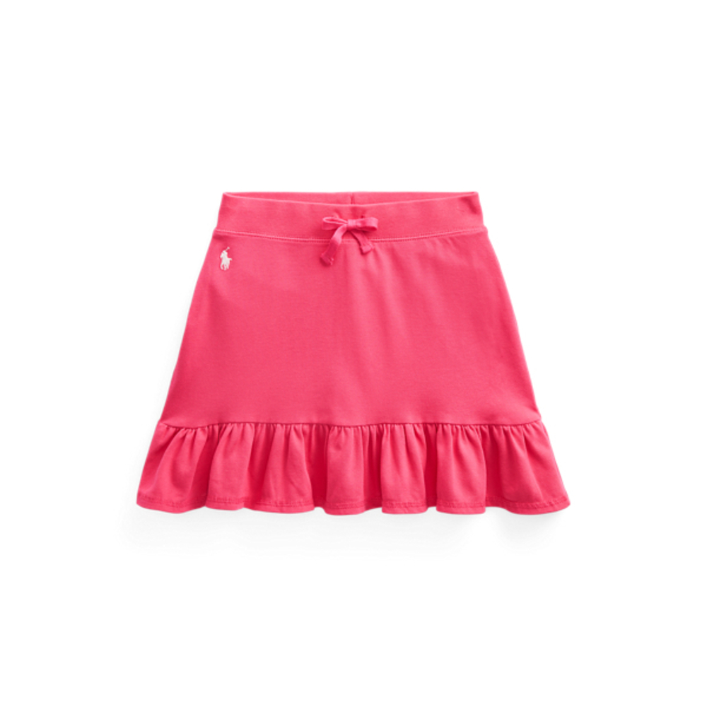 Ruffled Stretch Mesh Skort